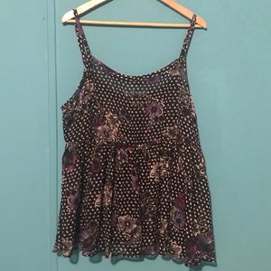 Torrid sz 2X floral spaghetti strap top